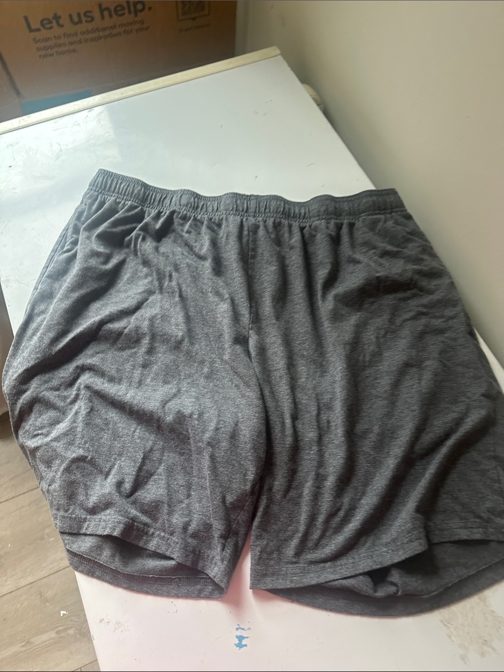 Athletic Works Men's Dark Gray Athletic Shorts